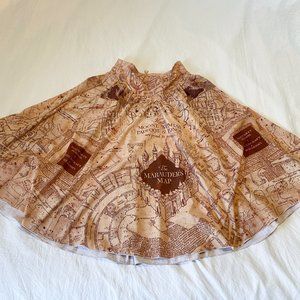 MARAUDERS MAP YOKE MIDI SKIRT - Blackmilk Limited Edition